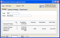 Reconcile Assets to Contracts