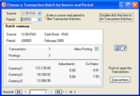 Transaction Batch Summary